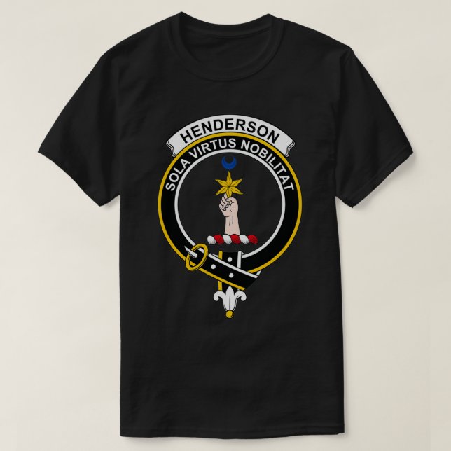 Henderson Crest Tartan Clan Scottish Clan T-Shirt (Design Front)
