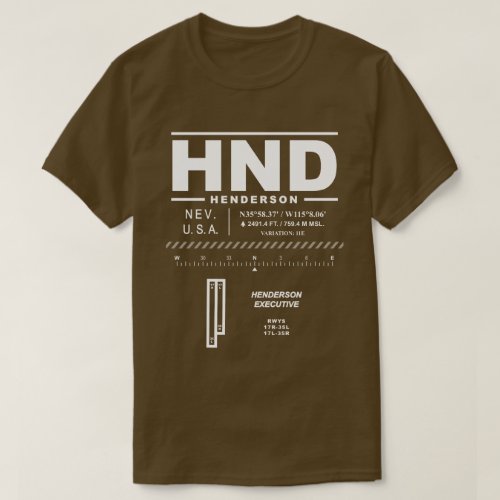 Henderson Executive Airport HND T_Shirt