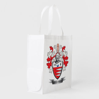 Henderson Family Crest Coat of Arms Reusable Grocery Bag