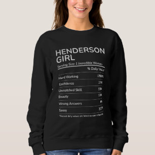 Henderson Girl Funny Nevada Hometown Sweatshirt