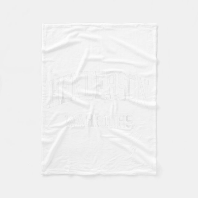Henderson High School Hs West Chester Pa Retro Spo Fleece Blanket (Front)