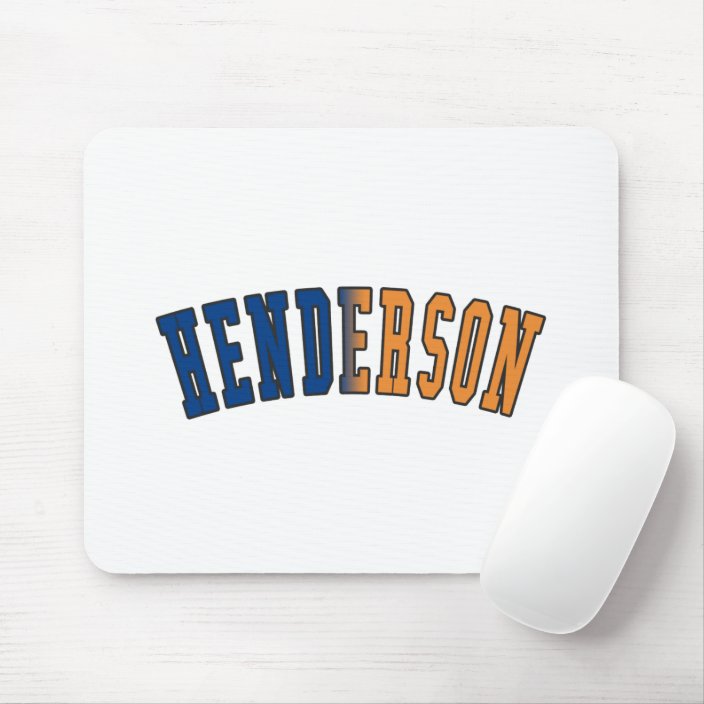 Henderson in Nevada State Flag Colors Mouse Pad