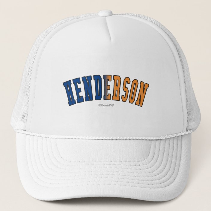 Henderson in Nevada State Flag Colors Trucker Hat