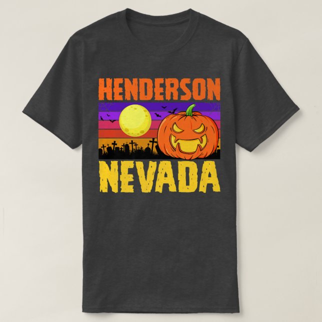 Henderson Nevada Happy Halloween Party Local City  T-Shirt (Design Front)