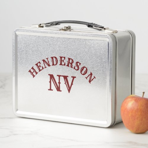 Henderson Nevada Metal Lunch Box
