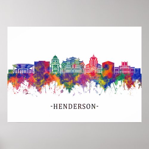 Henderson Nevada Skyline Poster