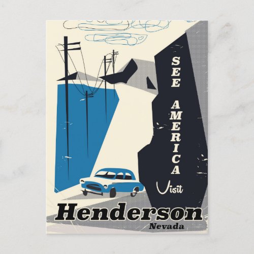 Henderson Nevada USA travel poster Postcard