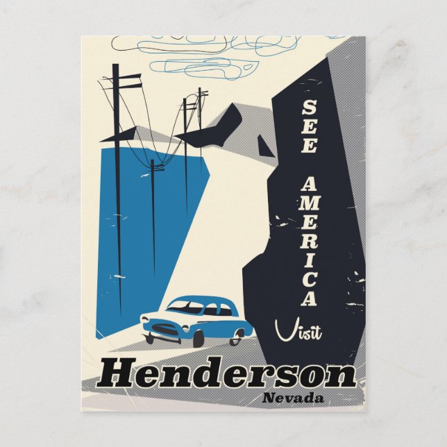 Henderson Nevada USA travel poster Postcard (Front)