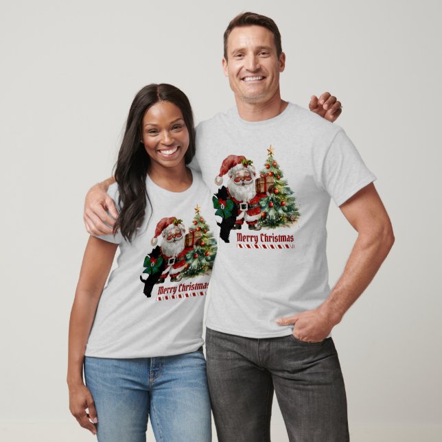 Henderson Scottie Dog Christmas Personalized  T-Shirt (Unisex)