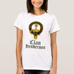 Henderson scottish crest and tartan clan name T-Shirt