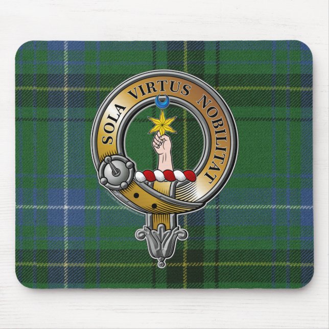 Henderson Tartan & Badge Mouse Pad (Front)