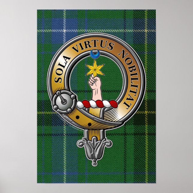 Henderson Tartan & Badge Poster (Front)