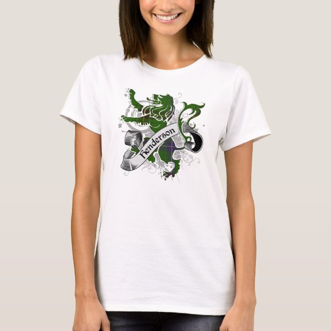 Henderson Tartan Lion T-Shirt (Front)