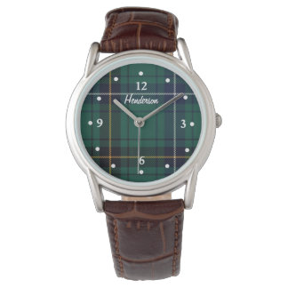 Henderson Tartan Plaid Faced Custom Watch