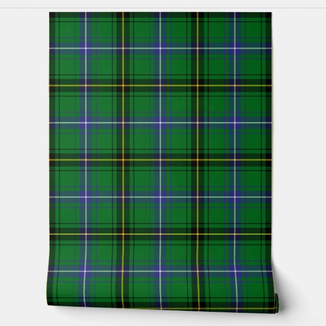 Henderson Tartan Plaid Scottish Clan Wallpaper (Unrolling)