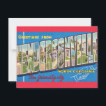 Hendersonville NC Greetings Postcard<br><div class="desc">A wonderful vintage postcard greeting from Hendersonville,  North Carolina repurposed!</div>