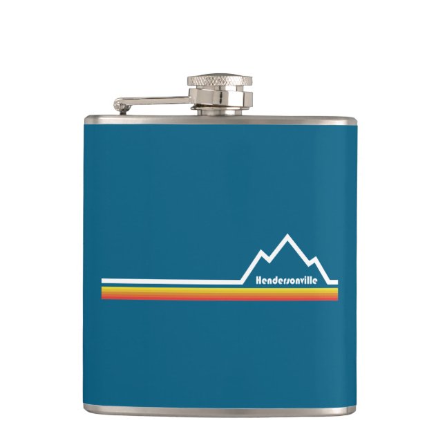 Hendersonville North Carolina Flask (Front)