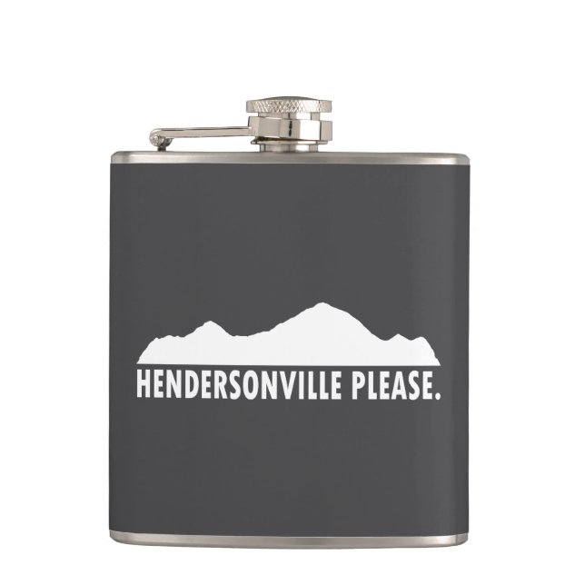 Hendersonville North Carolina Please Flask (Front)