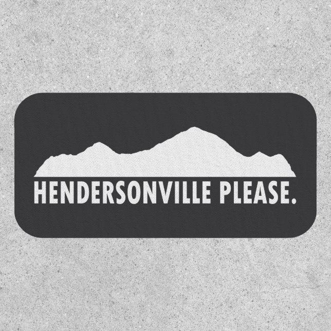 Hendersonville North Carolina Please Patch (Front)