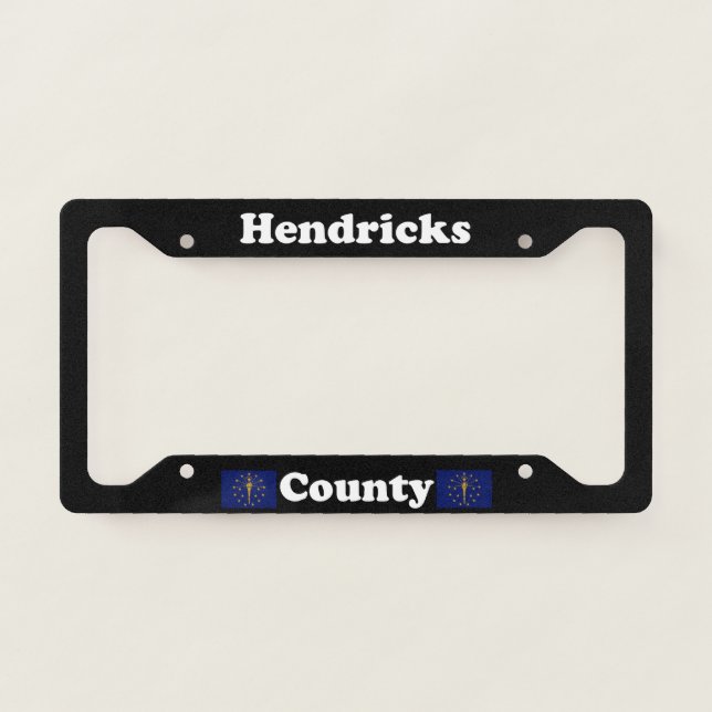 Hendricks County Indiana LPF License Plate Frame (Front)