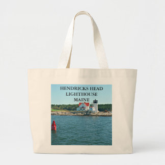 Hendricks Head Lighthouse, Maine Large Tote Bag