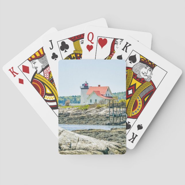 Hendricks Head Lighthouse Maine Poker Cards (Back)