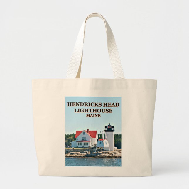 Hendricks Head Lighthouse, Maine Tote Bag (Front)