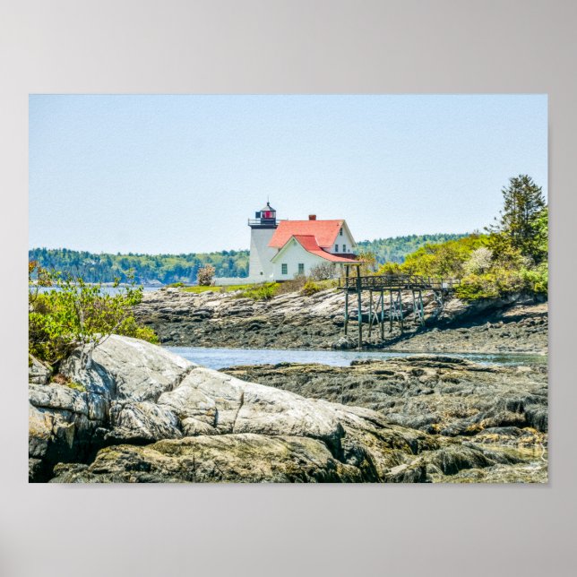 Hendricks Head Maine Lighthouse Poster (Front)