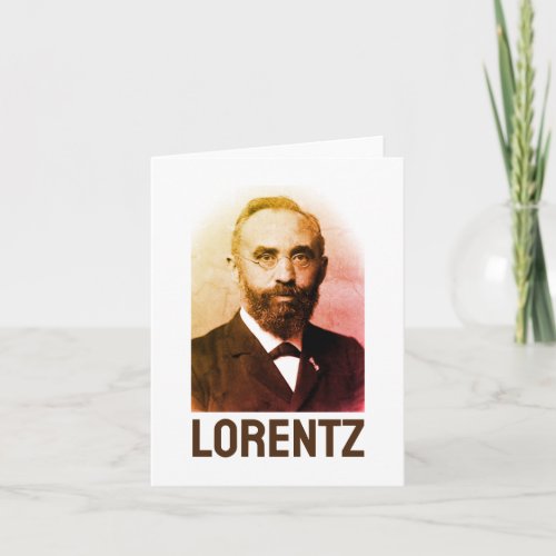 Hendrik Lorentz Note Card