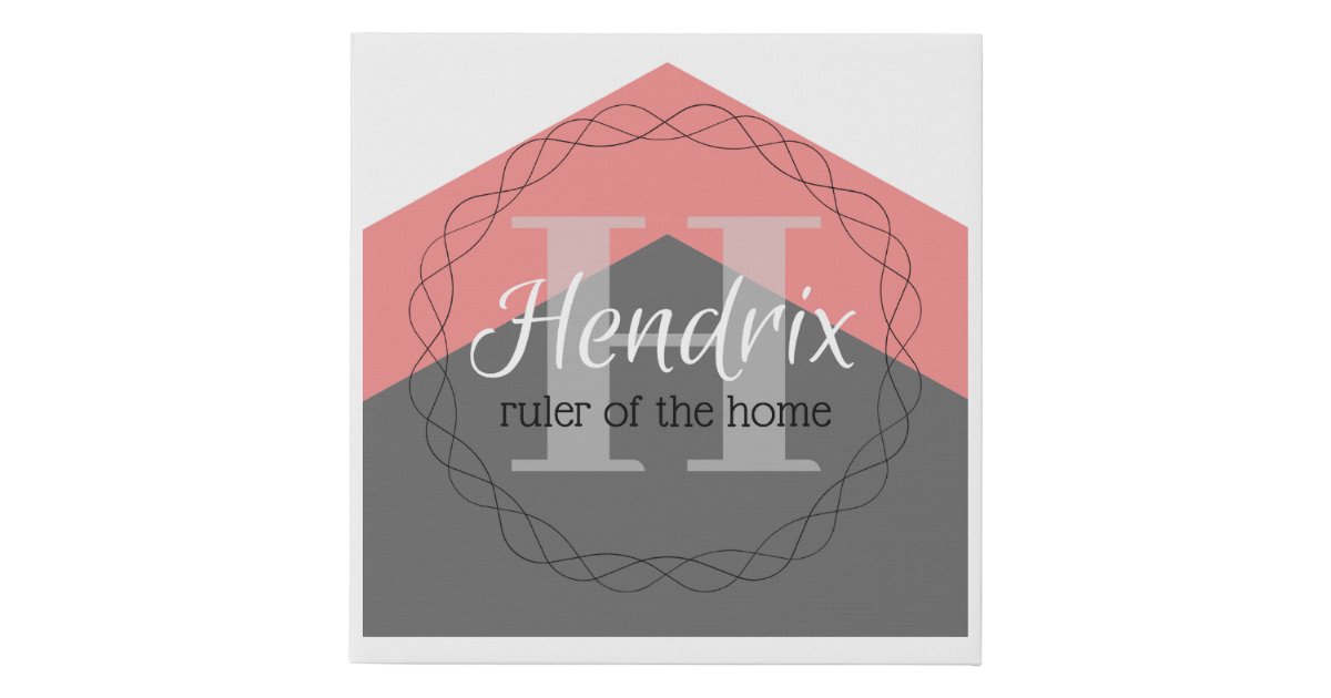 Hendrix (namemeaning) Canvas Zazzle