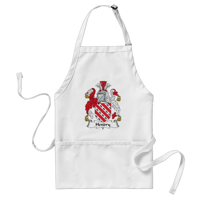 Hendry Family Crest Adult Apron (Front)