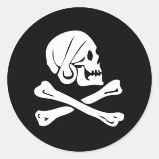 Henery Every-White Classic Round Sticker