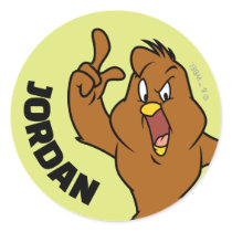 Henery Hawk Yelling Classic Round Sticker