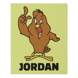 Henery Hawk Yelling Faux Canvas Print