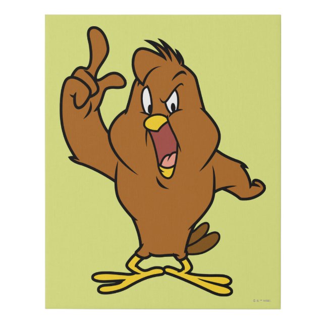 Henery Hawk Yelling Faux Canvas Print (Front)