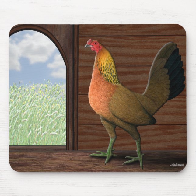 Henhouse View Mouse Pad (Front)