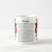Henke, the Origin, the Meaning and the Crest Coffee Mug (Center)