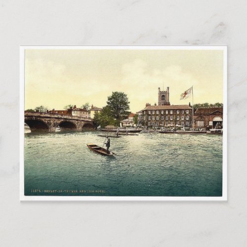 Henley on Thames Red Lion Hotel London and subur Postcard