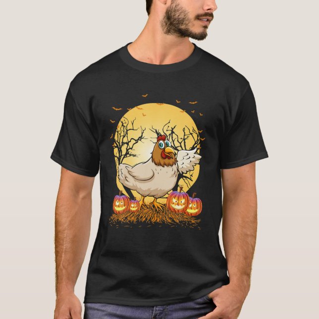 Henloween - Spooky Chicken T-Shirt (Front)