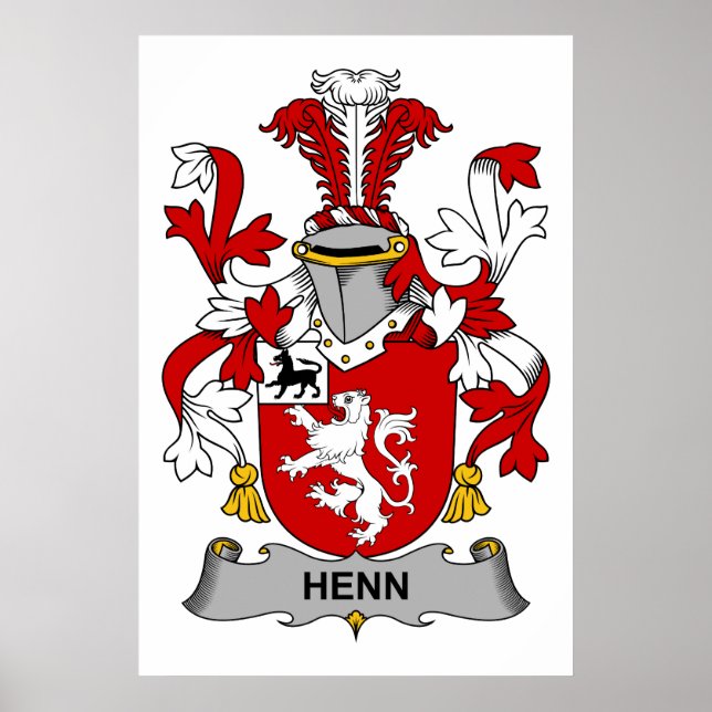 Henn Family Crest Poster (Front)