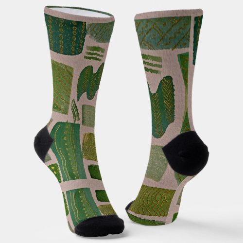 Henna Art Green Socks