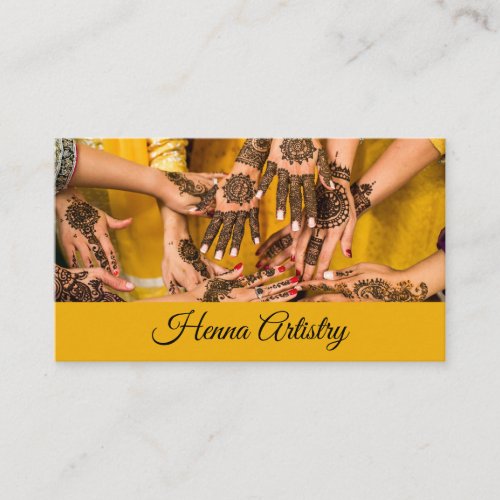 Henna Artistry Business Card