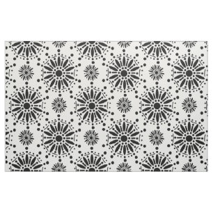Henna Black Star Fabric
