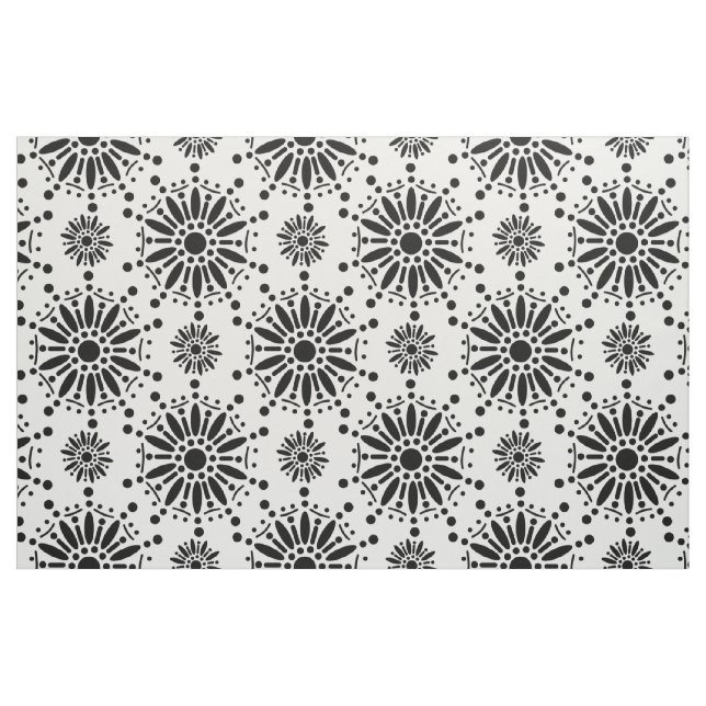 Henna Black Star Fabric (Fat Quarter)
