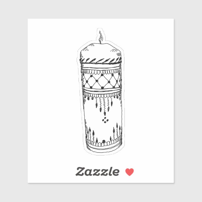 Henna Candle  Sticker (Sheet)