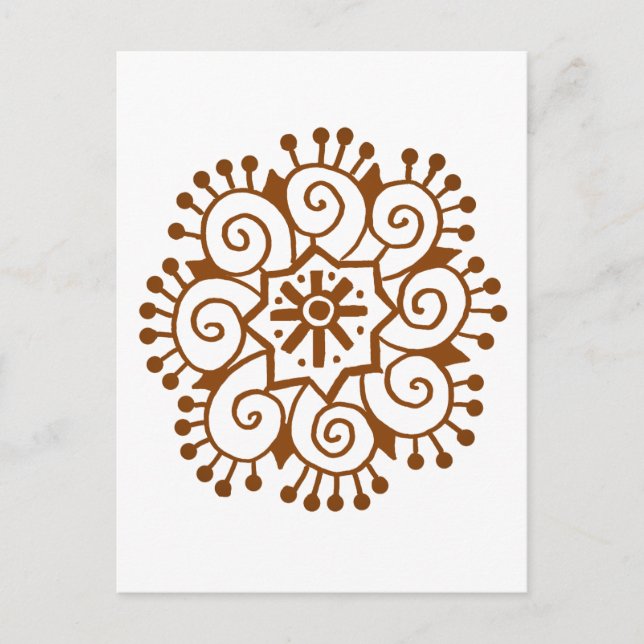 Henna Circle Postcard (Front)