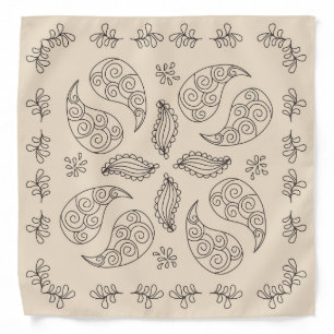 Henna Design Almond Bandana [5]