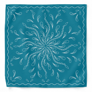 Henna Design Blue Lagoon Bandana [12]