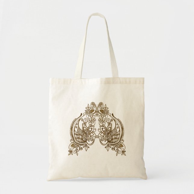 Henna design elegant tote bag (Front)