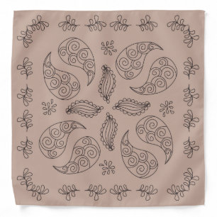 Henna Design Mauve Bandana [5]